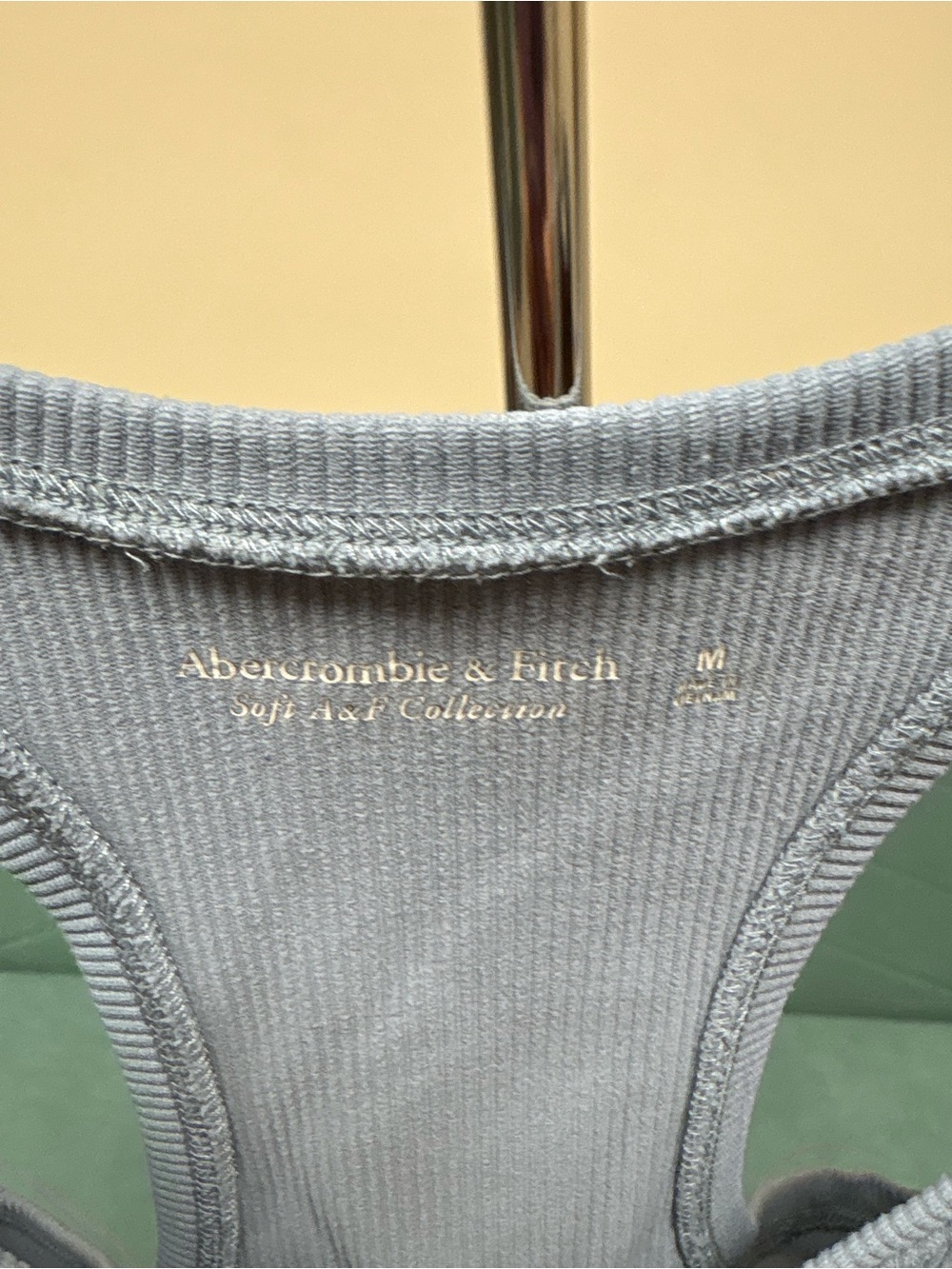 Abercrombie & Fitch Light Blue Ribbed Racerback Tank - Picture 3 of 3